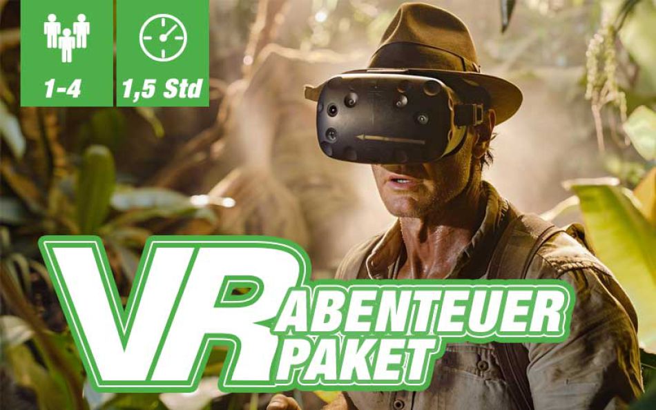 Paketgrafik VR Abenteuer